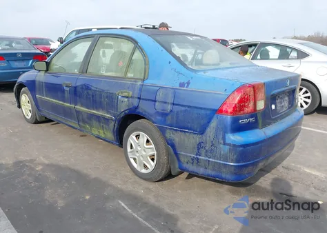 2005 Honda Civic Vp из США, поврежденный, VIN 1HGES16345L026342